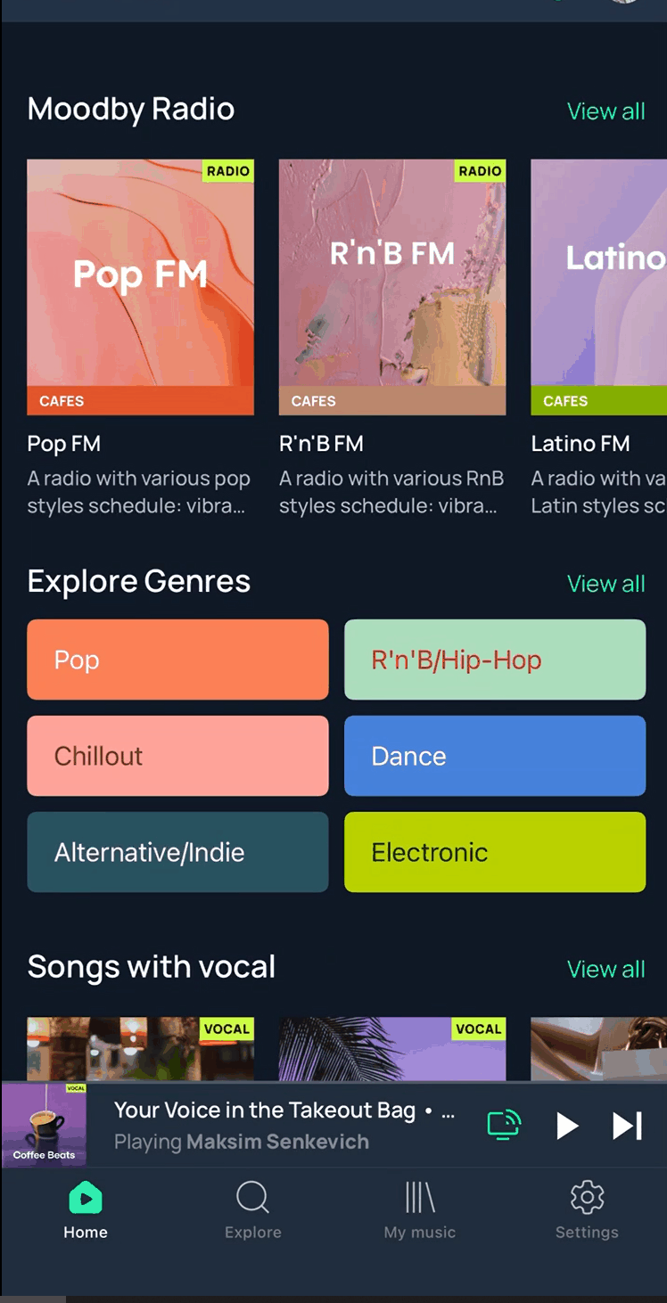 Animation taking playback on app